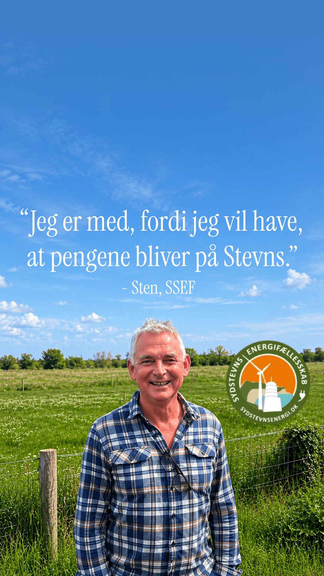 Sten på Stevns — overskuddet bliver lokalt